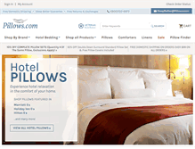 Tablet Screenshot of pillows.com